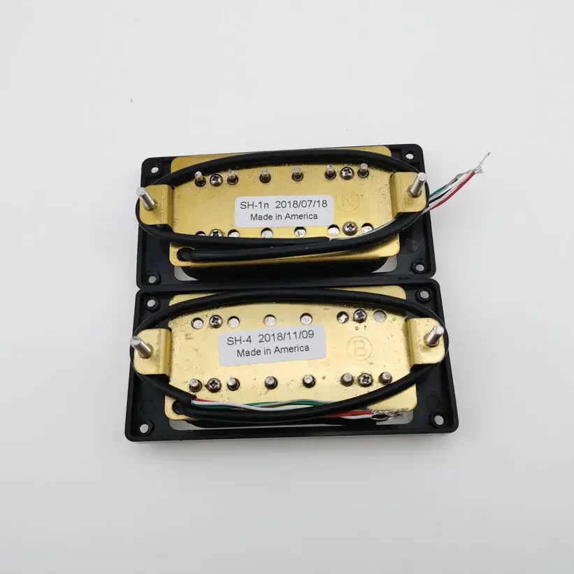 Electric Guitar Pickups Humbucker Pickups 4C zebra / Black Set In Stock