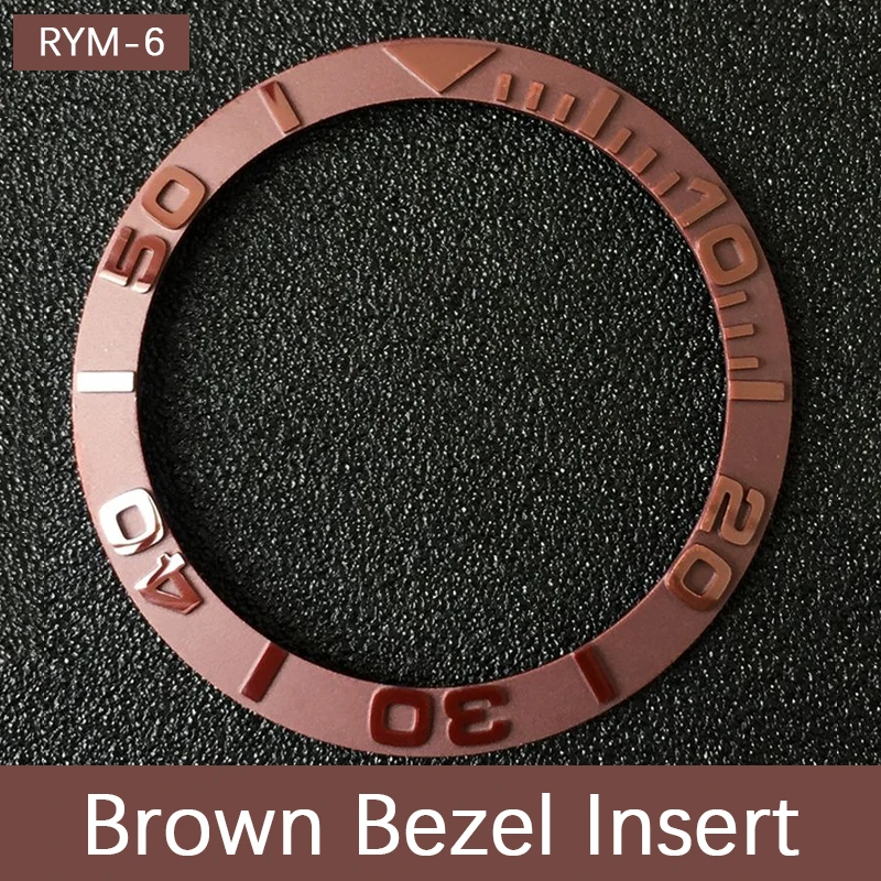 Matte Finish Ceramic Sloped Bezel Insert, YM Style, 38*30.6mm