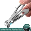 1Piece Nail Clippers Stainless Steel Two Sizes Are Available Manicure Fingernail Cutter Thick Hard Toenail Scissors tools 2