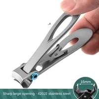 1Piece Nail Clippers Stainless Steel Two Sizes Are Available Manicure Fingernail Cutter Thick Hard Toenail Scissors tools 2