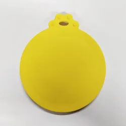 Reusable BPA - Free Silicone Pet Food Lid - Keeps Cans Fresh and Odor - Free (Yellow)