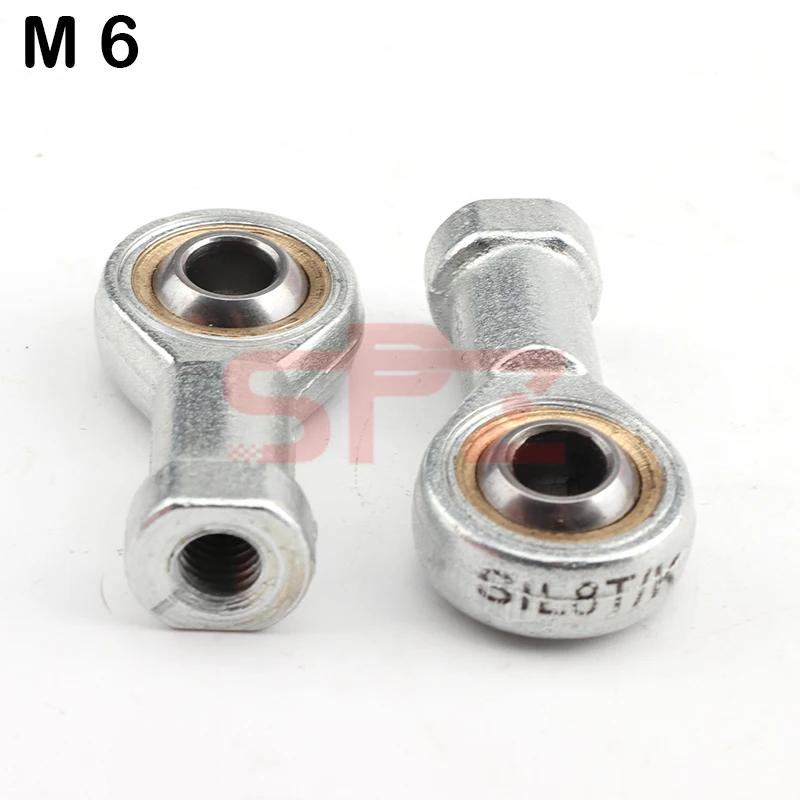 6mm left and right threaded steering rod end kit ball joints suitable for 49cc 50cc mini ATV kart four wheel vehicle parts steering wheel shift paddles left right trans switch 6c0951528 6c0951527 for vw polo sharan passat caddy jetta