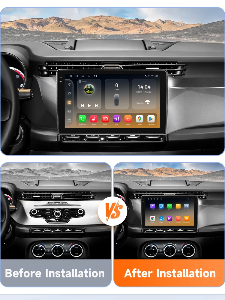 Autoradio 9 Pollici Per Alfa Romeo Giulietta 2010-2014 – CarPlay Wireless E Android Auto, 8 Core, Touch Screen QLED E 4G