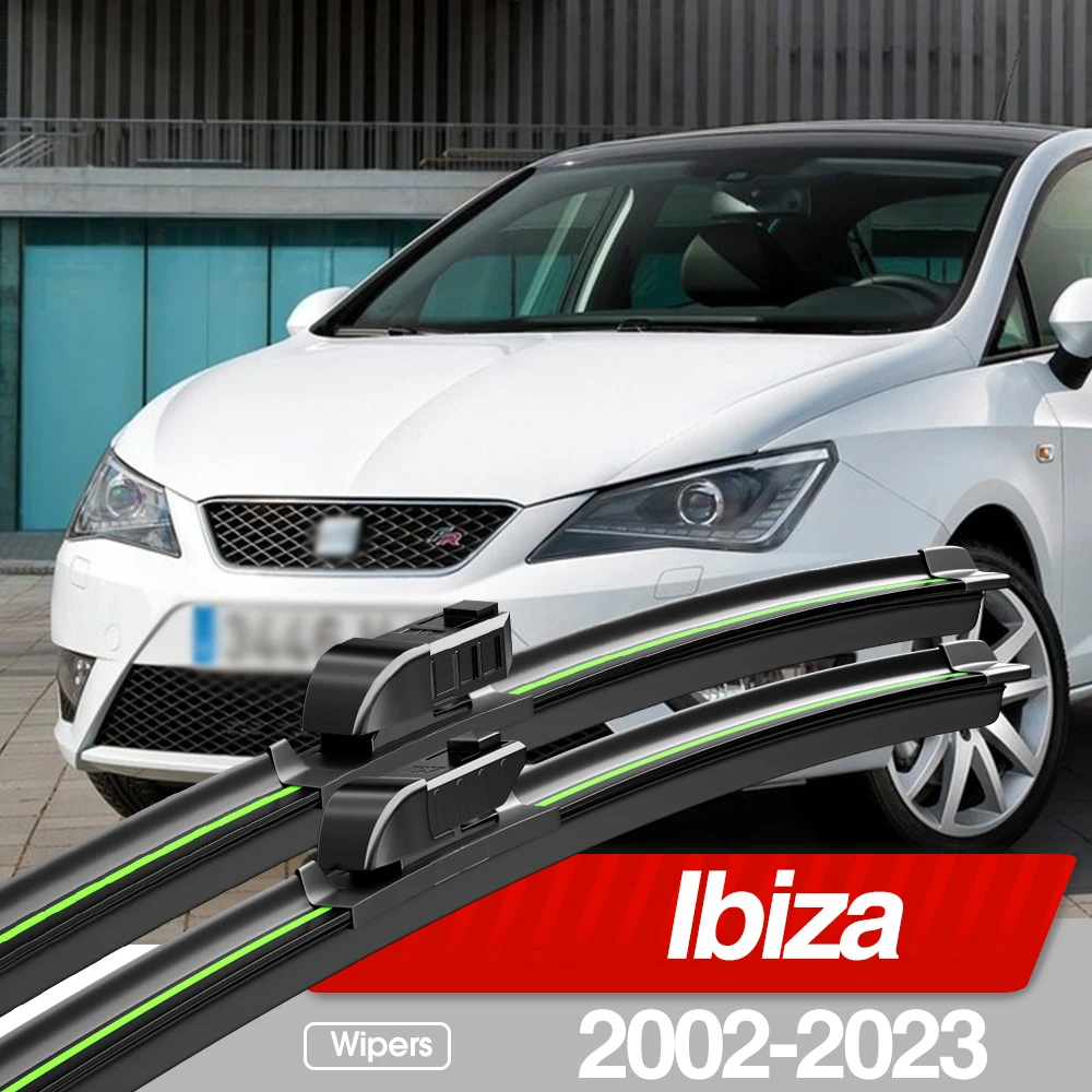 

For Seat Ibiza 6L 6J 6F KJ 2002-2023 Front Windshield Wiper Blades 2pcs Windscreen Window Accessories 2003 2005 2008 2016 2017