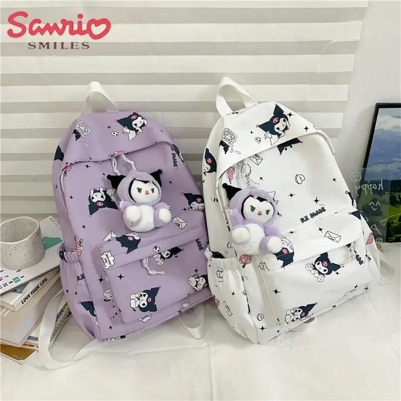 

Kawaii Sanrio Y2K koomi рюкзак с мультипликационным принтом повседневная школьная сумка Милая Студенческая сумка через плечо Аниме Сумка для наружного хранения подарок для девочки
