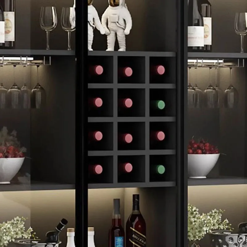 Wall Bar Cabinet High End Furniture Whiskey Showcase Luxury Portable Iron Accessories Metal Storage Elegant Vitrine Wine Stands