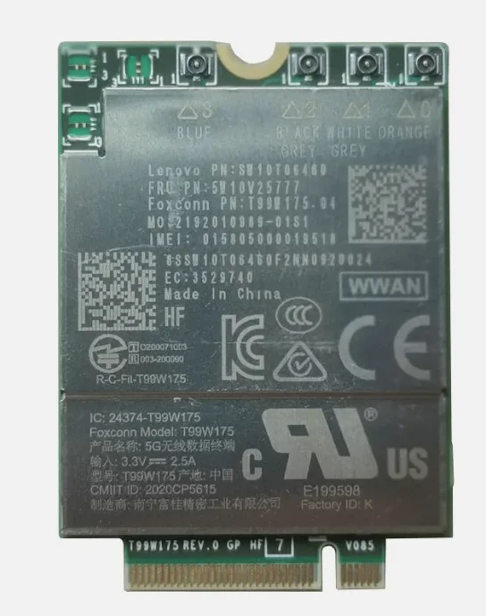 

5W10V25771 новый для ThinkPad X1 Nano Gen 1 Qualcomm X55 5G Module T99W175