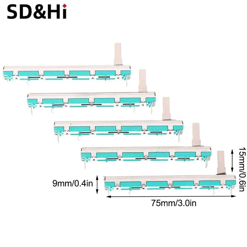 5Pcs/set 75 MM Double B10K Original B10KX2 Behringer Pot Mixer Fader Accessories