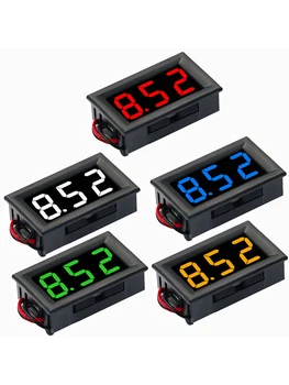 Цифровой вольтметр, постоянный ток 4,5 В-30 В с красной, синей, зеленой панелями на выбор для автомобиля 6 В 12 В