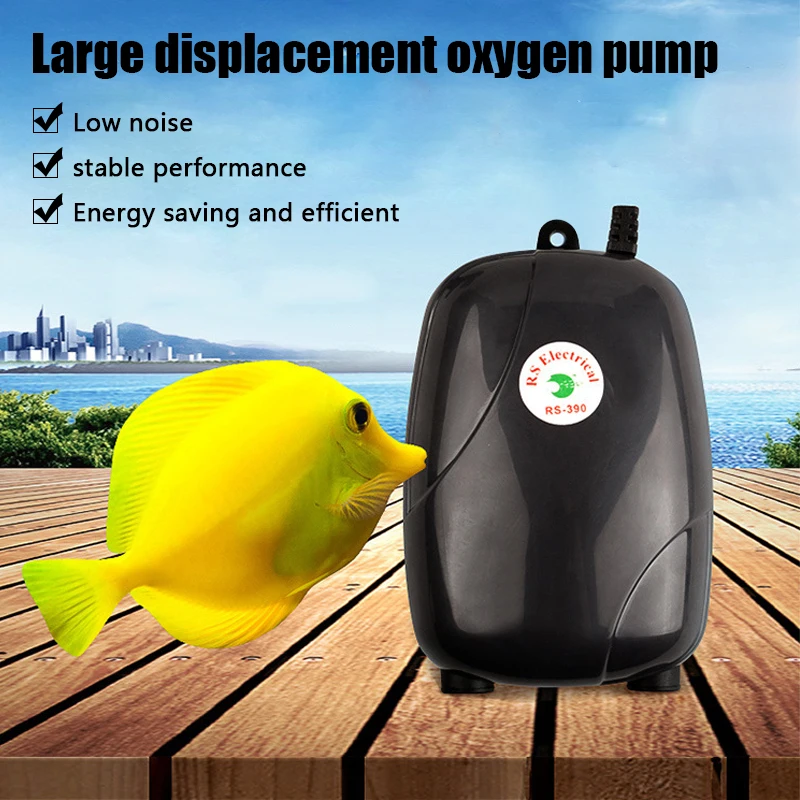 1PC Aquarium Luftpumpe Aquarium Mini Kompressor Einzel Doppel Auslass mit Rückschlagventil Rohr Aquatische Zubehör 220V 3W 5W