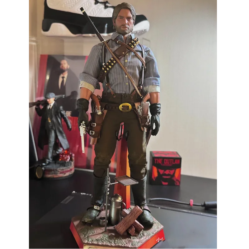 

In Stock LIMTOYS LIM008 1/6 Scale Collectible Western Cowboy Arthur Morgan Model 12'' Male Soldier Action Figure with 2 Head