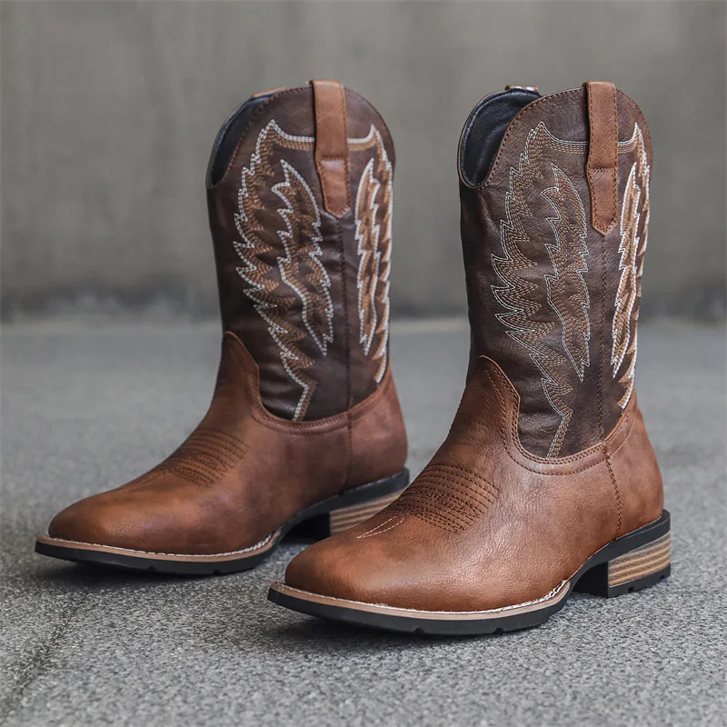Retro Embroidered Western Cowboy Boots 2