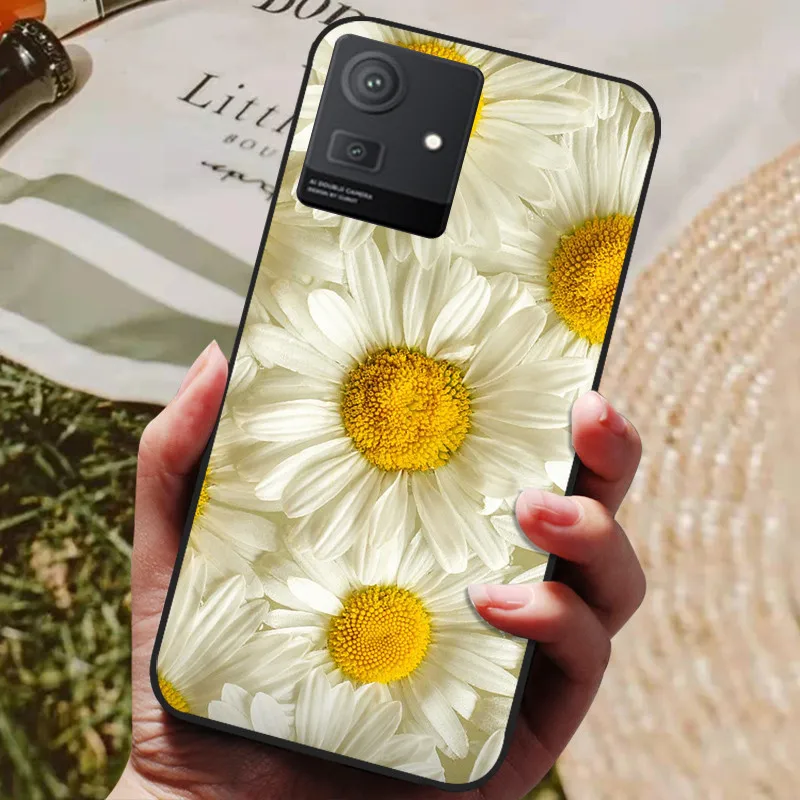 Stylish Cool Painted Black Silicone TPU Soft Phone Shell - Protective Case Cover