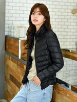 Women Short Slim Fit Puffer Jackets 2023 New Arrivals Spring Female Ultra Lightweight Packable Warm Coat Portable Outwear Coats 2