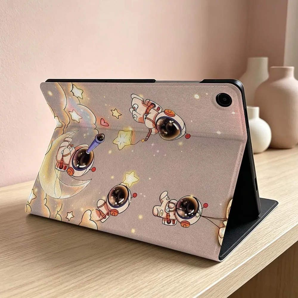 Glittering Astronaut Pattern Soft Tablet Case