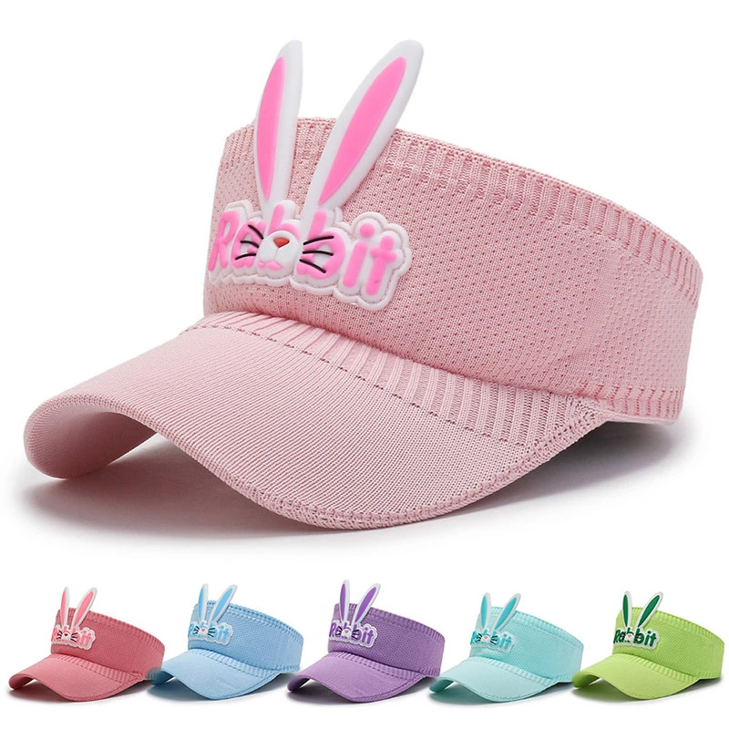 Summer Kids Sports Sun Cap Children Knit Baseball Hat Cartoon Outdoor UV Protection Empty Top Hat For Boys Girls_voghion.com