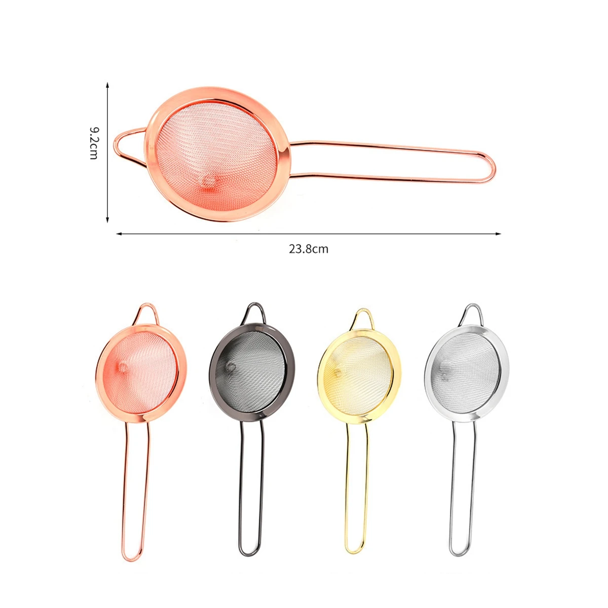 Fine Mesh Strainer Reusable Brew Beer Brewing Filters Straining for Tea Cocktail Wine Cold Brew