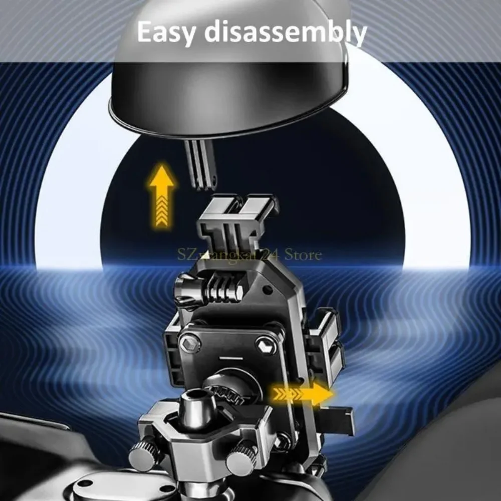 Motorcycle Handle Mount Rainproof Small Helmet Rider Motorcycle Mobile Phone Holder Sunshade Portable Mini Parasol Phone Support