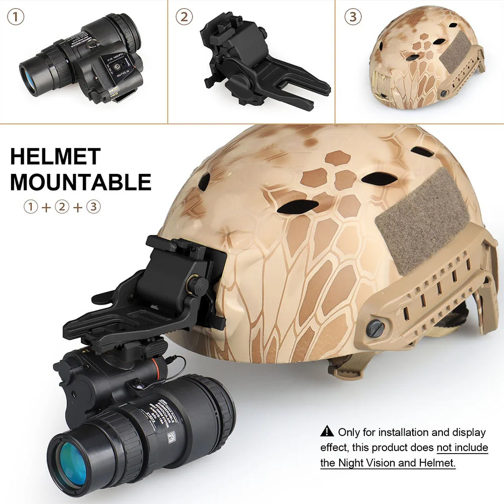 Metall NVG Helmhalterung Halter für PVS18 PVS14 Zubehör J-Arm-Adapter – Detail 11