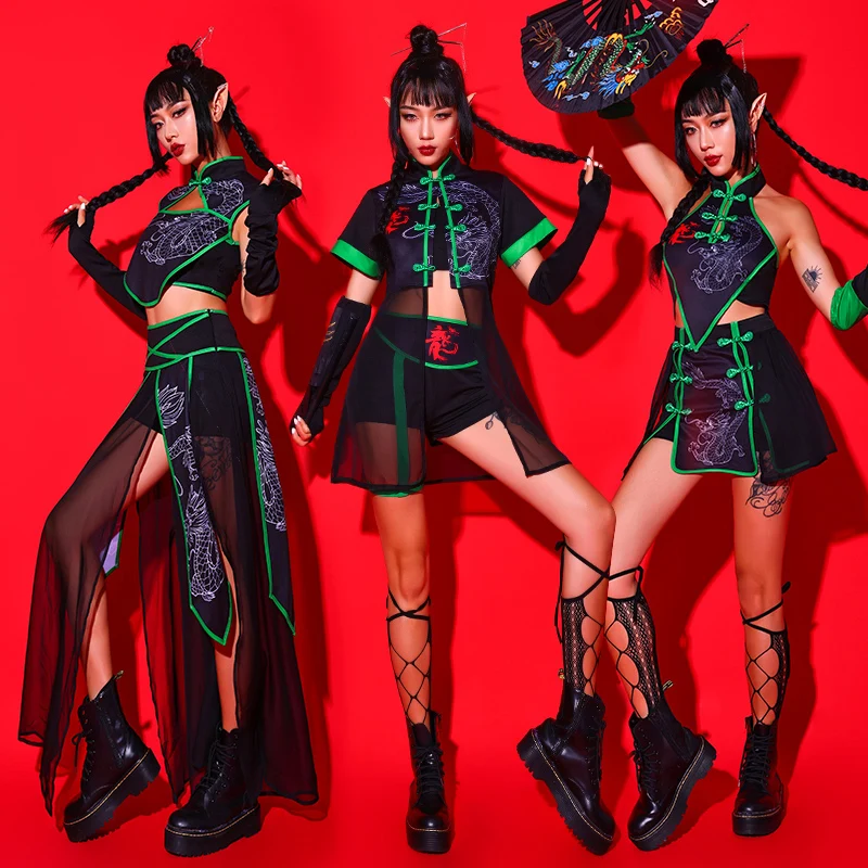 Modern Jazz Dance Costume Women Singer Stage Clothing Nightclub Bar Dj ...