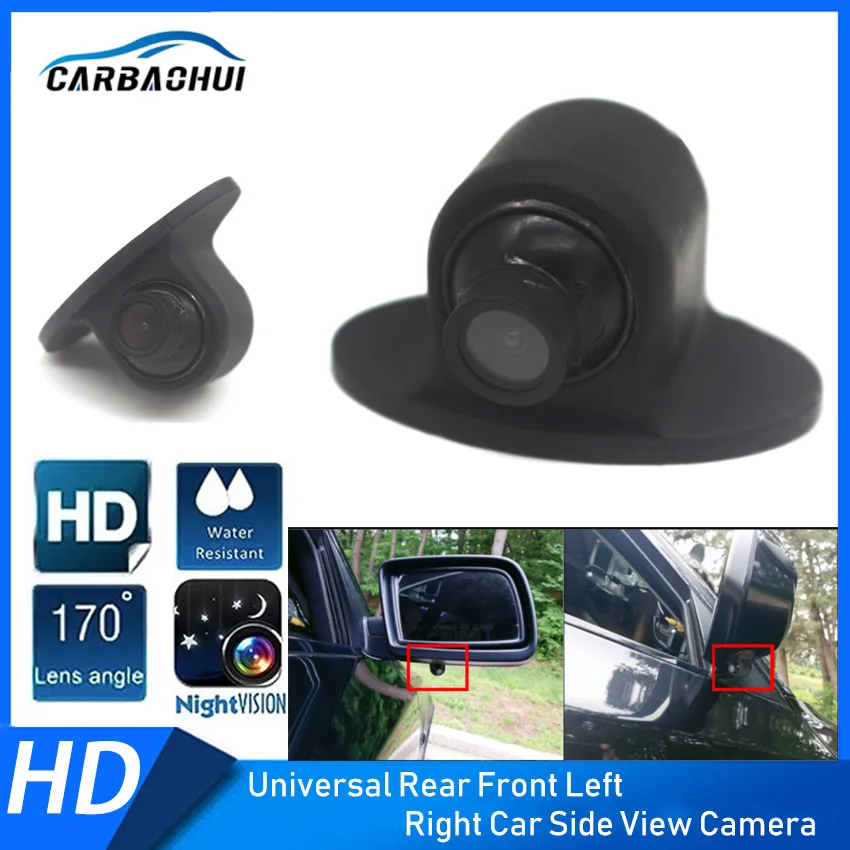 Car Mini Front Side Rear View Camera Hd Night Vision Rear View Camera
