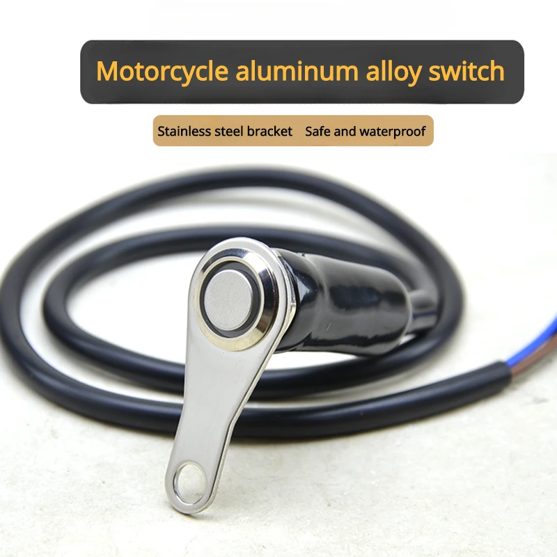 

Светодиодный переключатель на руль мотоцикла или велосипеда, 12 В, водонепроницаемый двойной переключатель вкл./выкл., кнопка включения из алюминиевого сплава