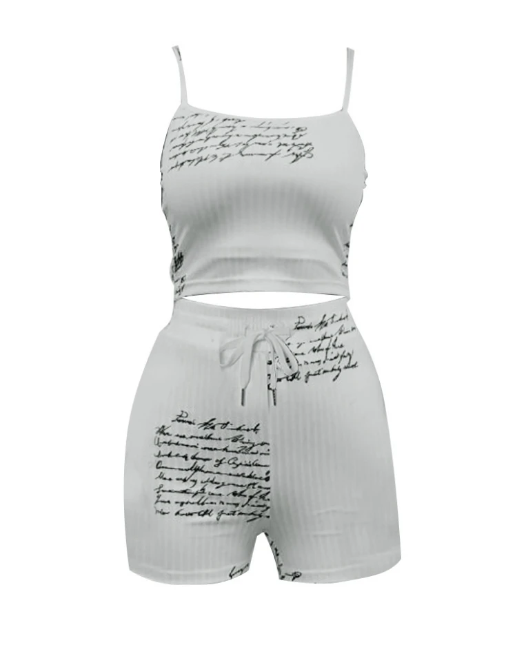 3 Piece Set Women Outfit 2024 Summer Sleeveless Ribbed Crop Tank Top & High Waist Drawstring Shorts Vest Robe Coat Matching Set