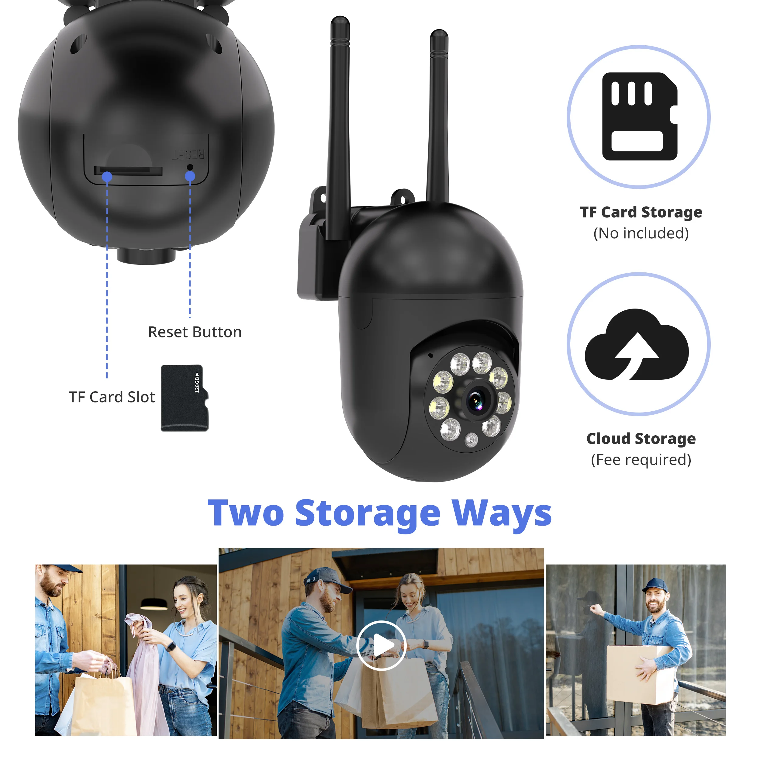 Ease Life APP Upgraded Black 5G Security Camera with Ease Life APPColor Night Vision Motion Detection Tracking IndoorOutdoor WiF 3