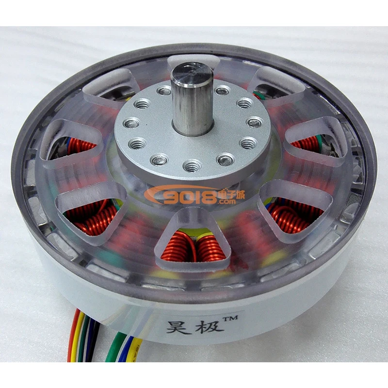 

200W 0.8Nm 2509RPM solid shaft 10MM flat disc permanent magnet three-phase brushless DC motor with sensor and Hall