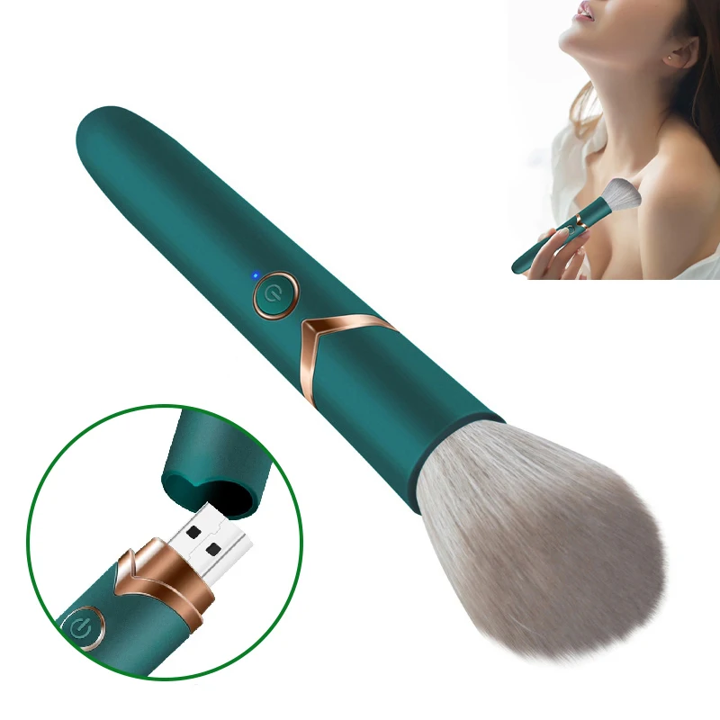 

G-Spot Vibrators Makeup Brush 10-Mode Vibration Clit Bullet Massager Sextoy Sex Shops Vibromasseuur Femme