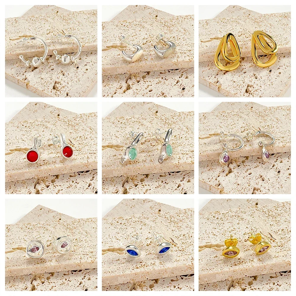

Geometric Triangle Round Earrings, 1/50, Exquisite Spanish Fashion Jewelry, Affordable, Holiday Gift