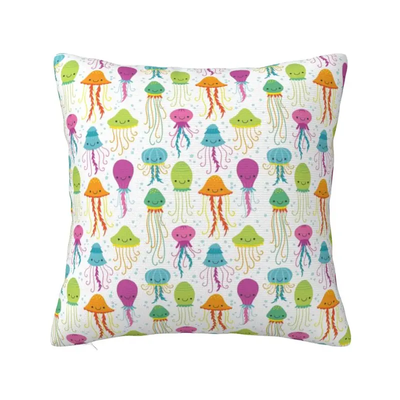 

Роскошный милый чехол для подушки с изображением медузы, мягкая декоративная подушка для гостиной