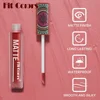 6Colors Waterproof Liquid Lipstick Matte Velvet Clay Texture Lip Gloss Bohemian Style Earth Brown Lasting Non Stick Cup Makeup