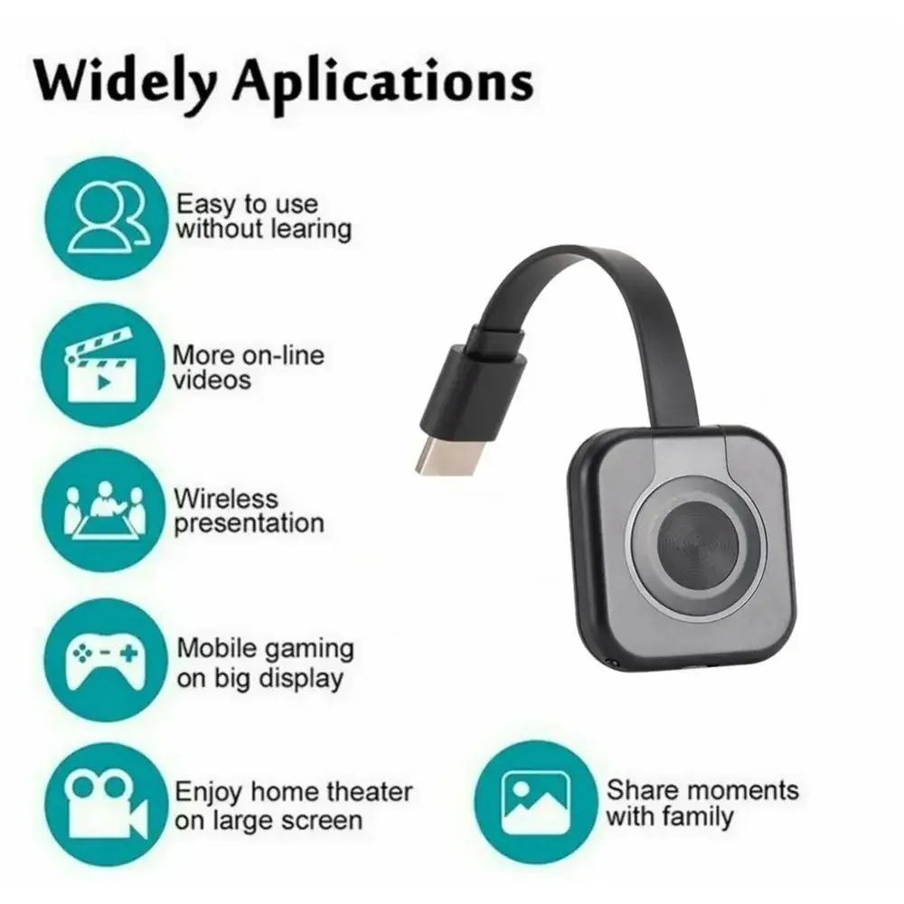 WiFi Receiver Audio Video Transmitter Phone Projector HDMI Mirroring Screen Display Adapter For iOS Android PC TV Receiver   4.2
