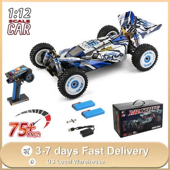 WLtoys 124017 RC Car 75KM/H 2.4G Brushless Remote Control Vehicle 4WD Electric High Speed Racing Drift Truck Toys for Children 1