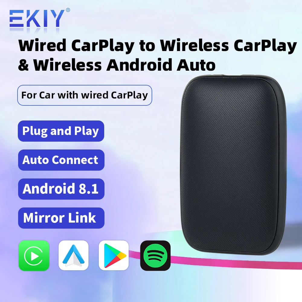 Ekiy Cr-39 Boîtier Tv Android 11 Sans Fil Carplay Android Auto Qcm2290  2g+16g Boîtier Ai Carplay Netflix  Système Intelligent De Voiture -  Automobile - Temu