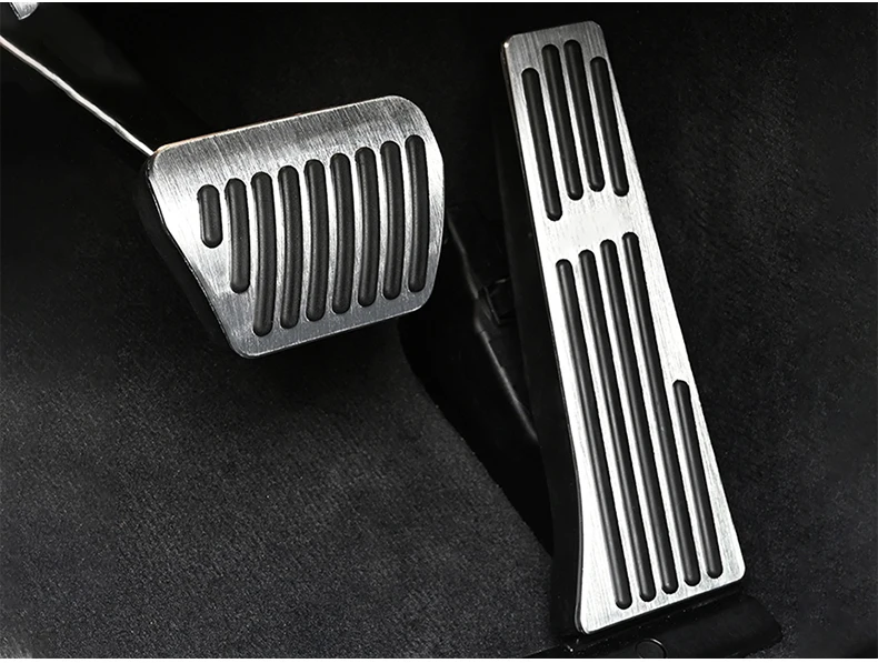 Car Accessories For BMW X5 X6 E70 E71 E72 F15 F16 F85 F86 Aluminum Footrest Pedal Accelerator Brake Pedals Cover Anti-Slip Pads car pedals