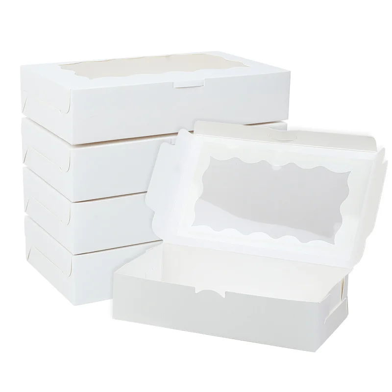 30PCS Cake Bakery Boxes with Window – Ideal for Chocolates, Candy, Desserts, Cupcakes, ... - SKU CBBW2258 - UGI Packaging