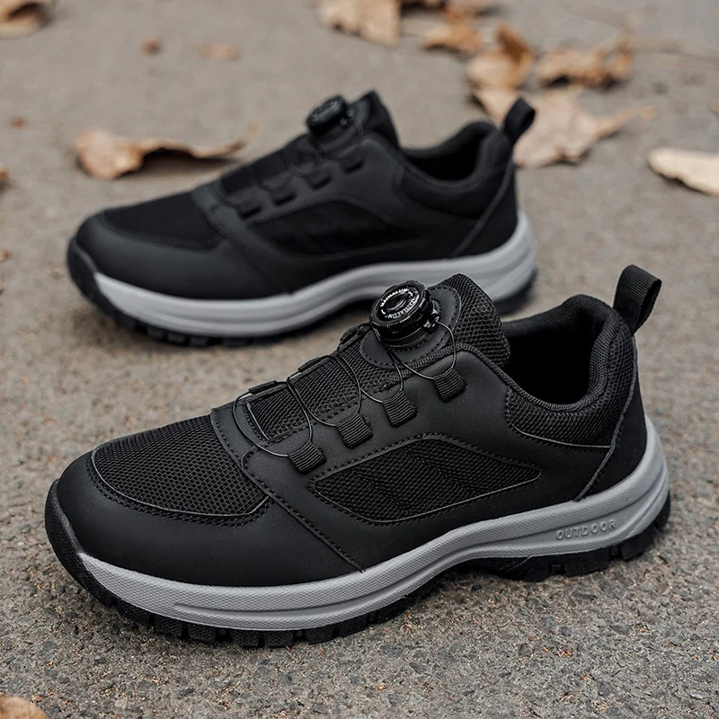 أحذية رياضية للربيع والخريف للرجال بإبزيم دوار مري...