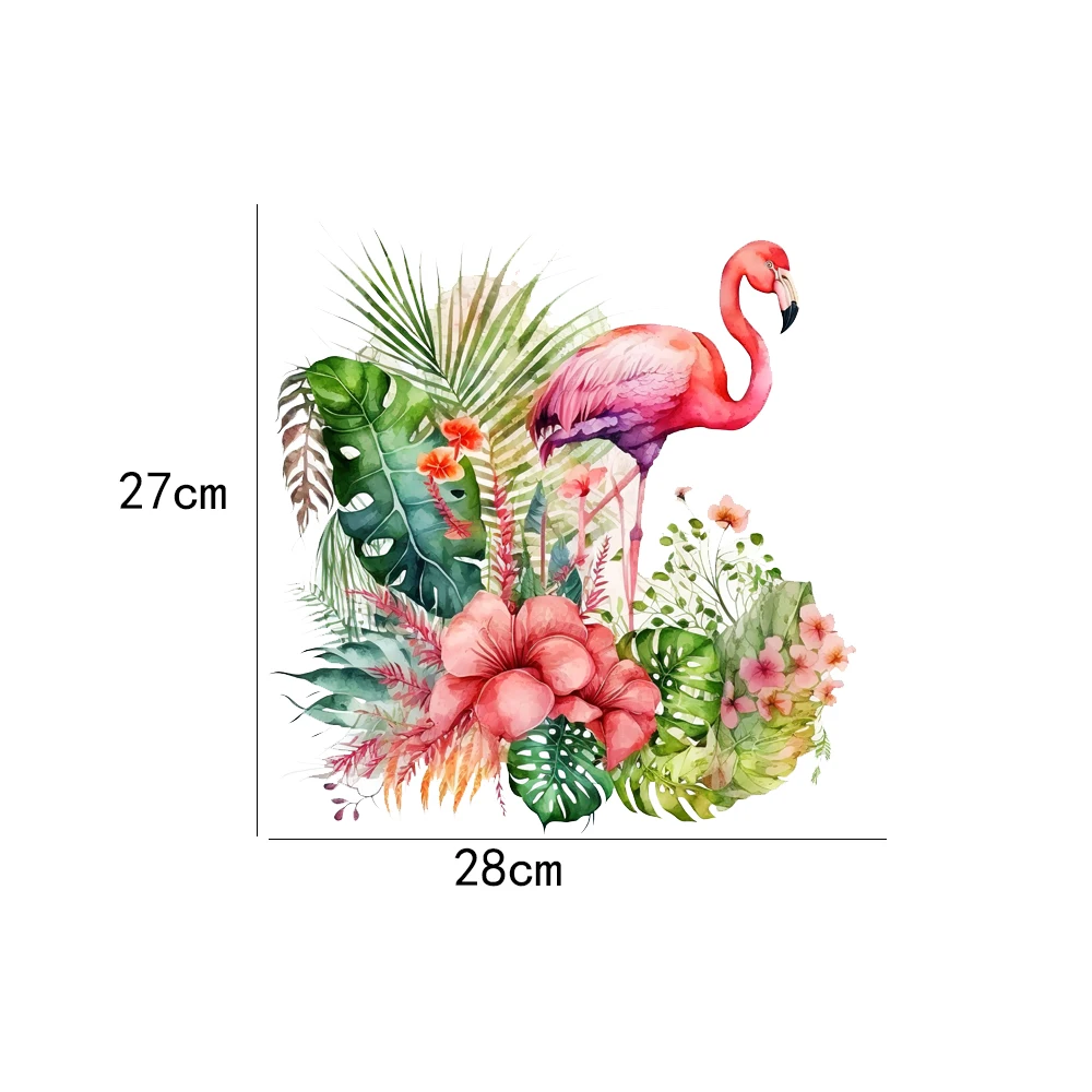 Funny Flamingo Toilet Sticker Bathroom Wall Toilet Cover Stickers Animal Wc Fun for Home Bathroom PVC