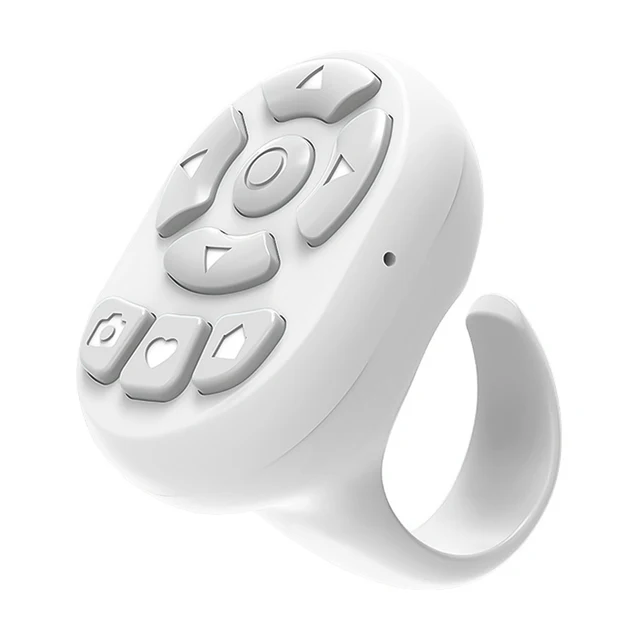 Mobile Phone Mini Remoter Bluetooth-Compatible Remote Control E-book Page Turner for TIK Tok Scrolling Ring for iPhone iPad 8