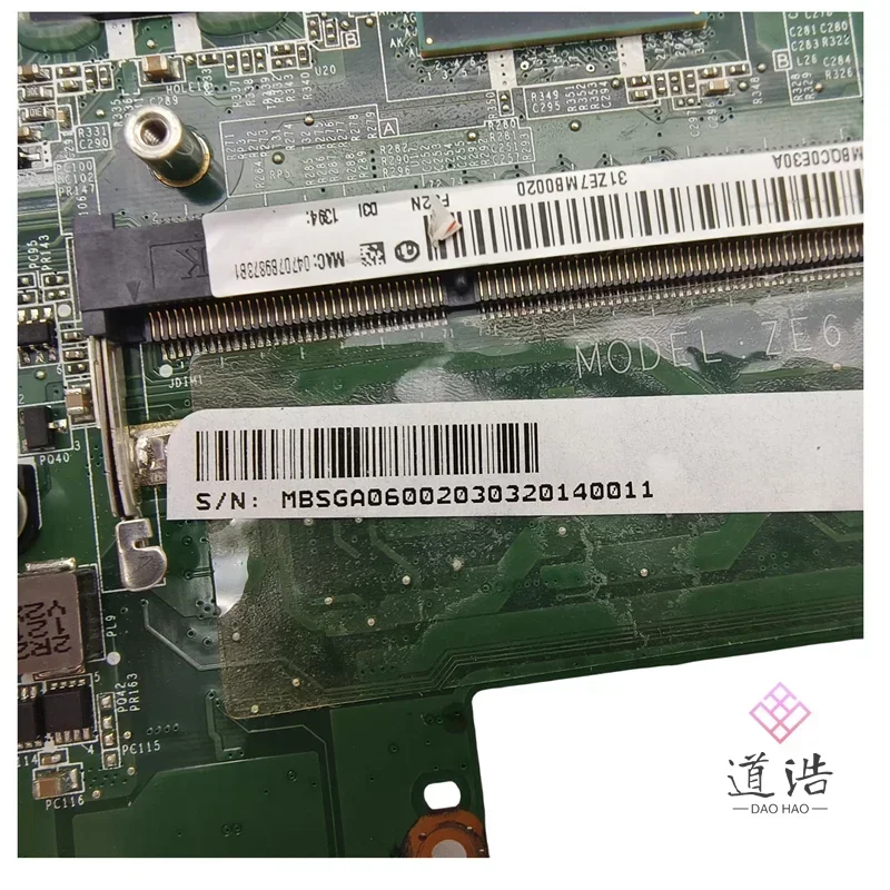 DA0ZE6MB6E0 For Acer Aspire One D270 Laptop Motherboard MBSGA06002 DDR3 Mainboard 6 DA0ZE6MB6E0 For Acer Aspire One D270 Laptop Motherboard MBSGA06002 DDR3 Mainboard - Image 4
