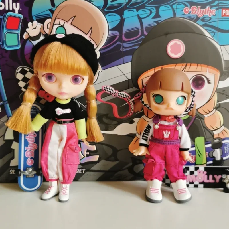 

Original Bjd Molly Skateboard Slide Doll Big Size Anime J Oint Body Doll Action Movable Figure Children Toy Girls Birthday Toys