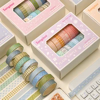 Simple Washi Tape Set 20 Rolls, Aesthetic Pastel Floral Decorative Tape for Scrapbook Journaling DIY Craft Supplies 4