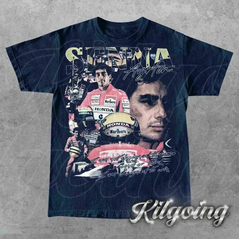 

Limited Ayrton Senna V1 Vintage 90s T-Shirt, Gift For Woman and Man Unisex T-Shirt