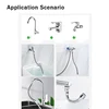 12-50cm Universal Faucet Extender Stainless Steel 360° Rotation Kitchen Sink Anti-Splash Nozzle Aerator Extension Hose 1/2 Modes 6