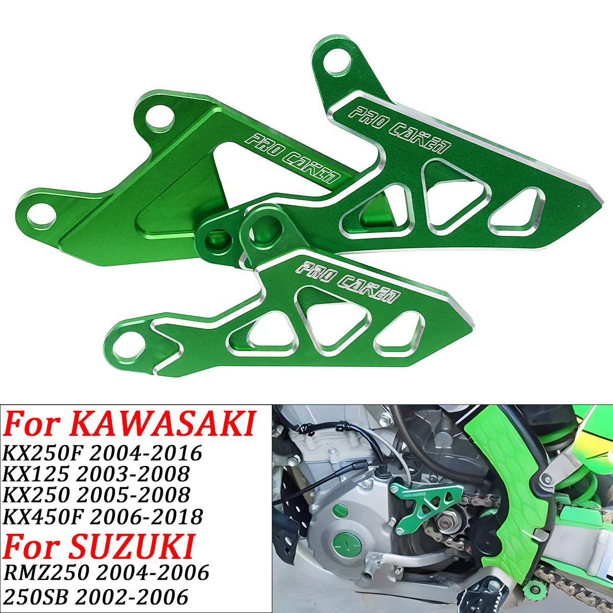 Für Kawasaki KX250F KX125 KX250 KX250F KX450F KLX250 D-TRACKER KXF 250 450 2003-2021 Ritzel Abdeckung Kette Schutzfolie