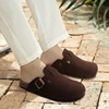Comwarm Cork Footbed Clogs For Women Men Fashion Leather Mules Comfort Potato Shoes With Arch Support Indoor Outdoor Flat Slides 5