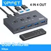 USB3.0 Switcher KVM Shared Controller Adapter 5Gbps Rate Support Power Free Operation Fit Computer Mouse Keyboard USB Devices 1