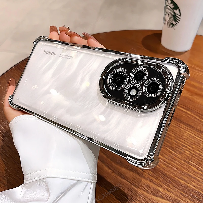 Enhanced Shockproof Silicone Soft Case with Four-Corner Thickening and Plating